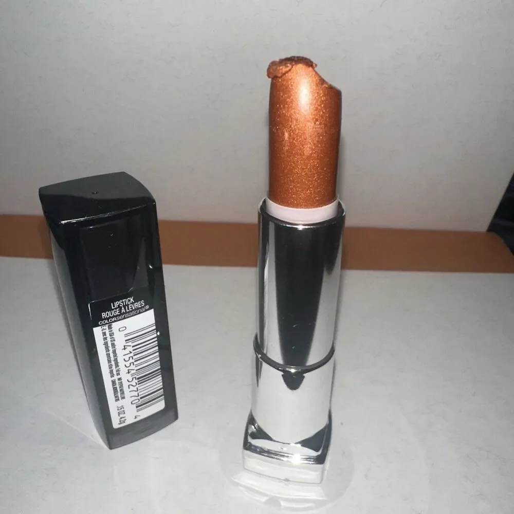 Maybelline Metallic Lipstick 958 Copper Spark New Sealed Goth Cyberpunk 90s Vibe